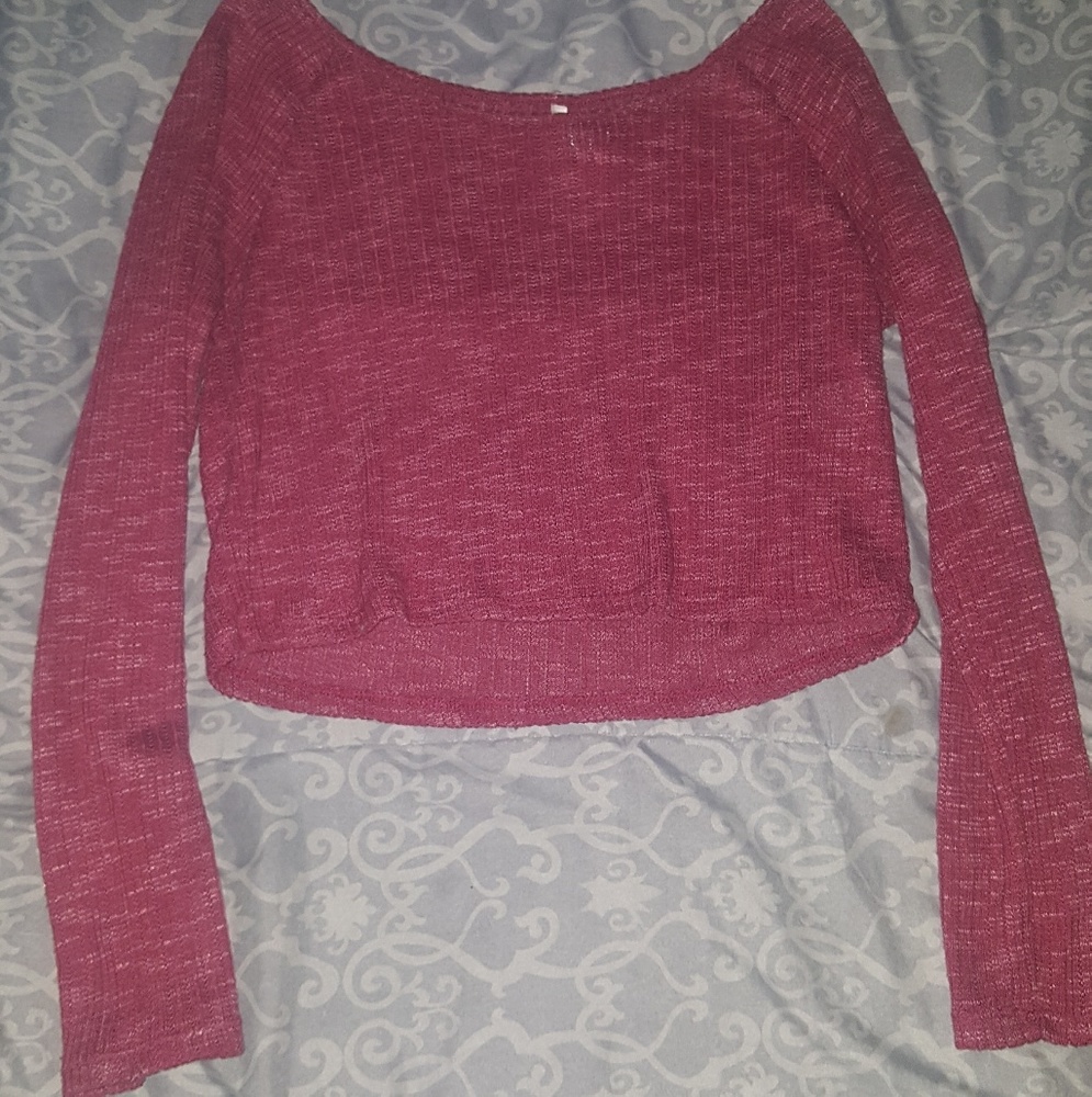 Red crop top